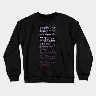 Hymn to Aphrodite: Ancient Greek poem (violet gradient) Crewneck Sweatshirt